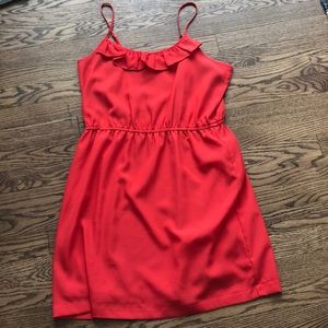 Orange cocktail dress